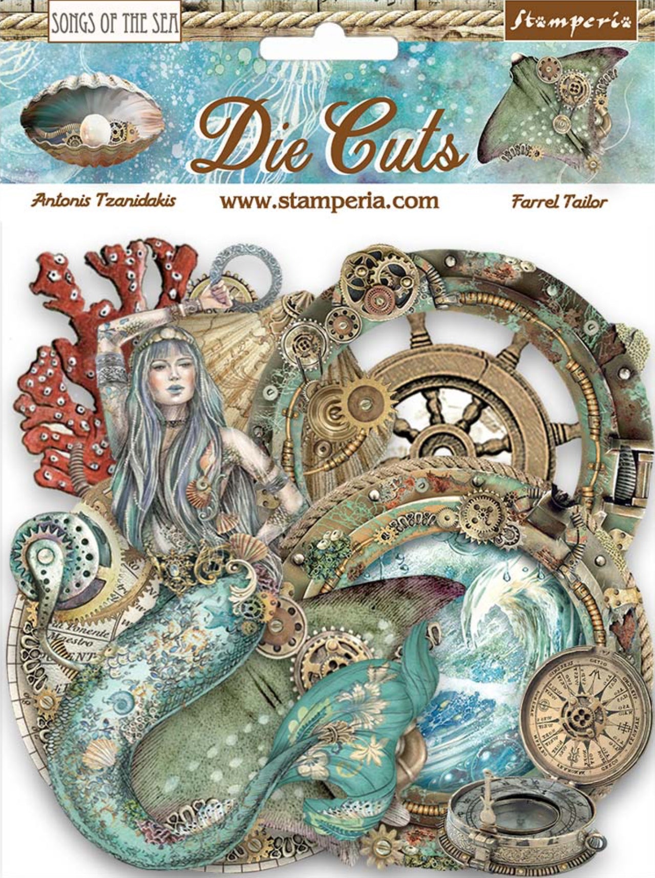 Stamperia Songs of the Sea Creatures Die Cuts